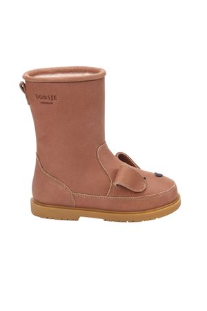 Wadudu Classic Boots Dog Hazelnut Leather DONSJE KIDS | 2022004CL018